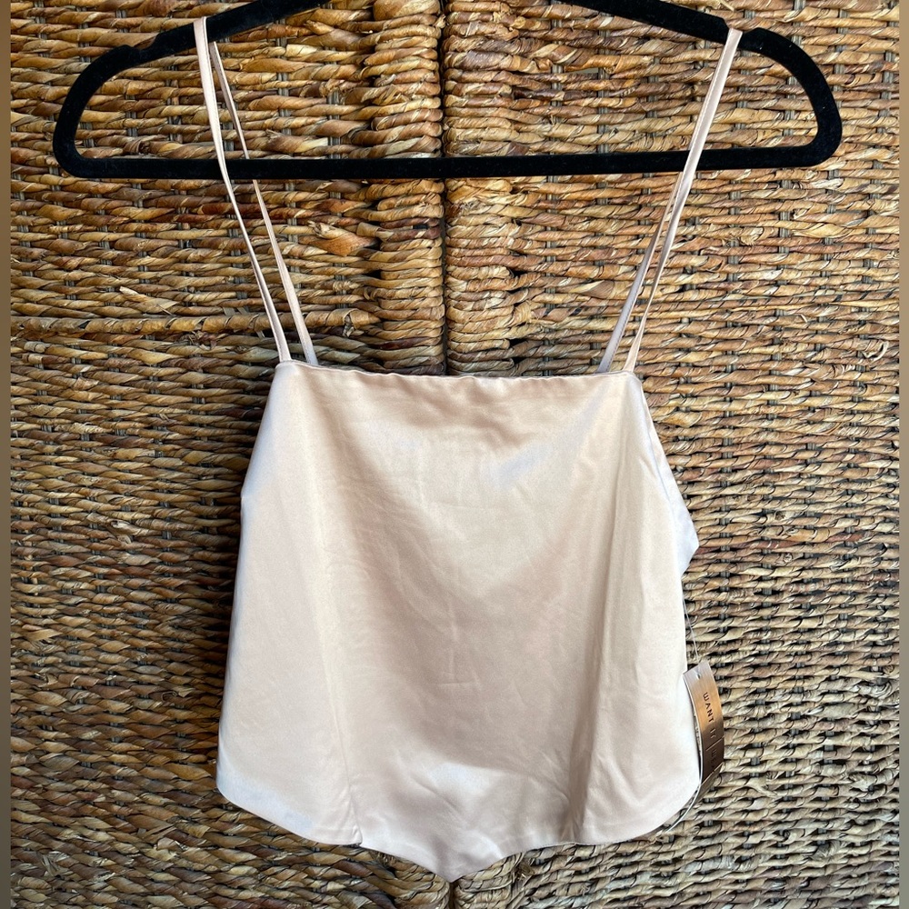 Silky cropped top